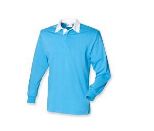 Front row FR100 - Rugby Shirt Langarm Surf Blue