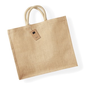 Westford Mill WM408 - Jute Tragetasche Natural