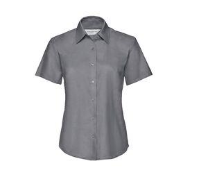 Russell Collection JZ33F - Short Sleeve Easy Care Oxford Bluse