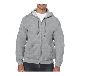 Gildan GN960 - Großer Kapuzenpullover mit Reißverschluss Sport Grey