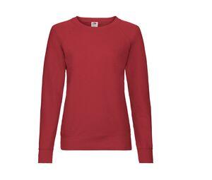 Fruit of the Loom SC361 - Langarm-Baumwoll-Sweatshirt für Damen Red