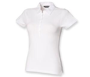 Skinnifit SK042 - Stretch-Poloshirt für Damen Weiß
