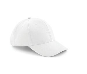 Beechfield BF065 - PRO-STYLE HEAVY BRUSHED COTTON CAP Weiß