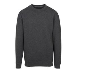 BUILD YOUR BRAND BY075 - Sweat homme col rond Holzkohle