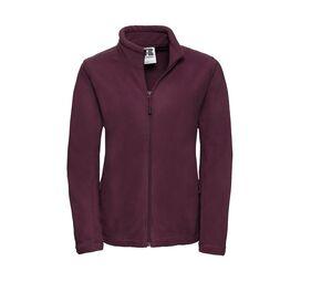 Russell JZ87F - Full Zip Fleecejacke Burgund