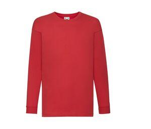 Fruit of the Loom SC6107 - KIDS VALUEWEIGHT LONG SLEEVE T Red