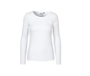 Neutral O81050 - T-shirt Frauen Langarm Weiß