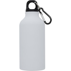 PF Concept 100559 - Oregon matte 400 ml Trinkflasche mit Karabiner Weiß