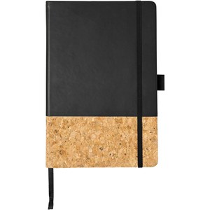 JournalBooks 107320 - Evora A5 Notizbuch Thermo PU mit Kork Solid Black