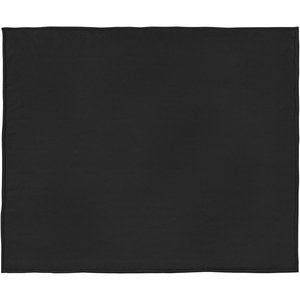 Seasons 112809 - Springwood Decke aus weichem Fleece und Sherpa-Plaid Solid Black
