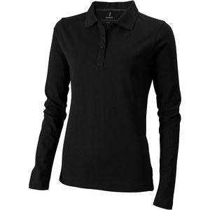 Elevate Life 38087 - Oakville Langarm Poloshirt für Damen Solid Black