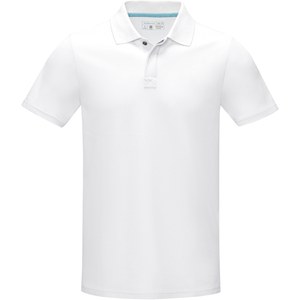 Elevate NXT 37508 - Graphite Poloshirt aus GOTS-zertifizierter Bio-Baumwolle für Herren Weiß