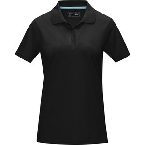 Elevate NXT 37509 - Graphite Poloshirt aus GOTS-zertifizierter Bio-Baumwolle für Damen Solid Black