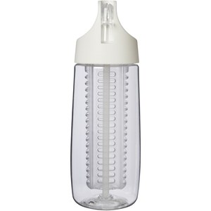 PF Concept 100784 - HydroFruit 700 ml Sportflasche aus recyceltem Kunststoff mit Klappdeckel und Trinkhalm