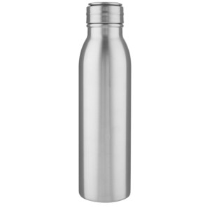 PF Concept 100792 - Harper 700 ml RCS-zertifizierte Sportflasche aus Edelstahl mit Metallschlaufe Silver