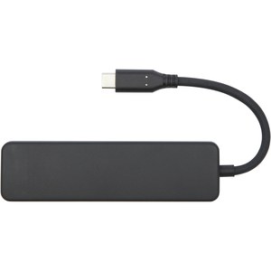 PF Concept 124368 - Loop Multimedia-Adapter aus recyceltem RCS Kunststoff USB 2.0-3.0 mit HDMI-Anschluss Solid Black