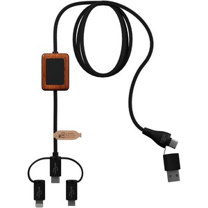 SCX.design 2PX138 - SCX.design C46 5-in-1 CarPlay-Kabel mit Leuchtlogo Solid Black