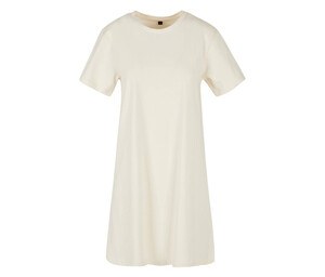 BUILD YOUR BRAND BY214 - LADIES TEE DRESS White Sand