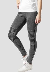 Urban Classics TB1056 - Damen-Denim-Trikot-Leggings