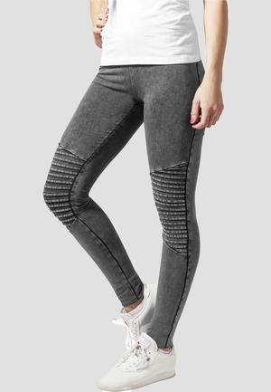 Urban Classics TB1056 - Damen-Denim-Trikot-Leggings